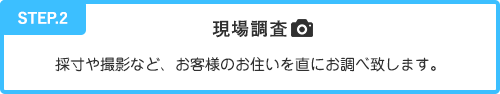 現場調査の説明